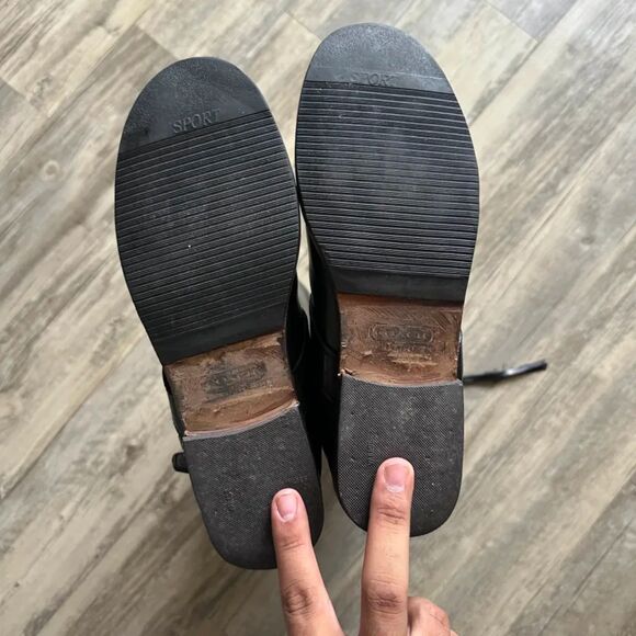 Vintage Coach Jolene Engineer Biker Calf Boots Size 10B - Picture 4 of 6